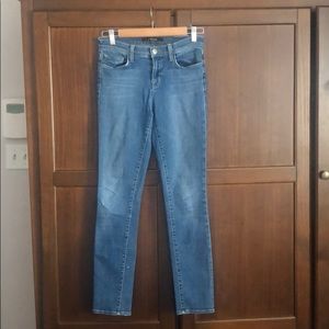 J Brand Mid Rise Skinny Leg Jeans in “Connected”